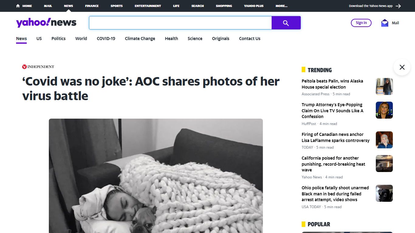 ‘Covid was no joke’: AOC shares photos of her virus battle